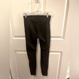 LuluLemon Running Leggings with Pockets and Back Zipper